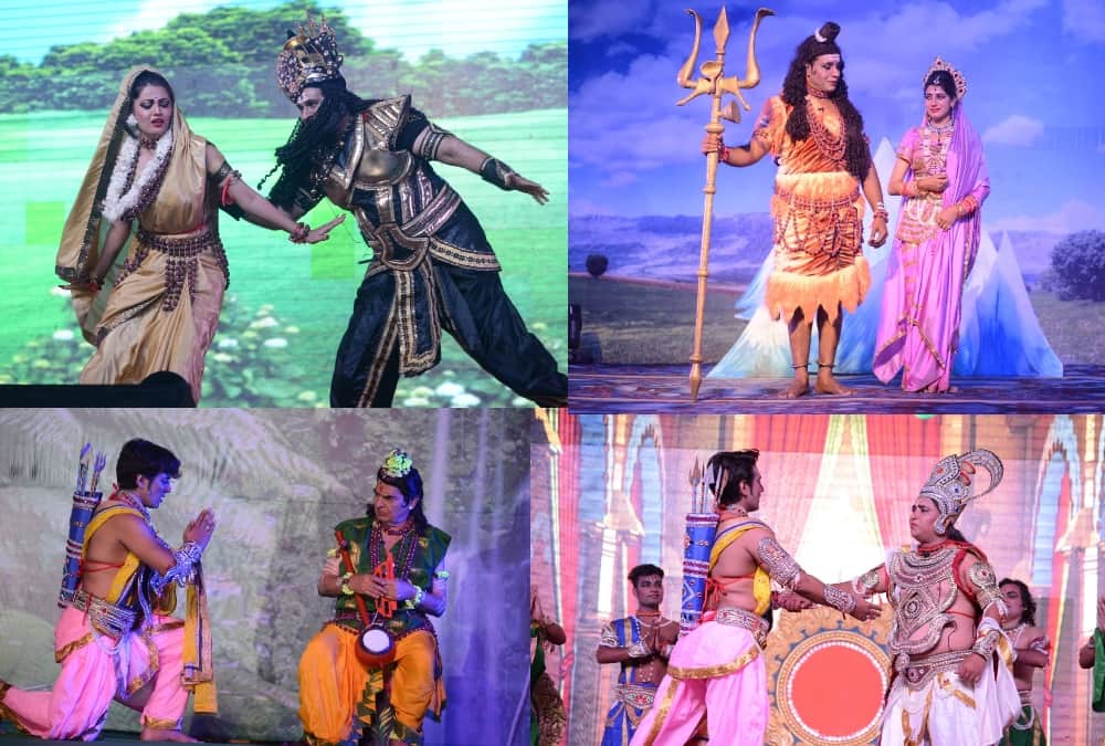 Pics of ramleela being played on the bank of river sarayu in Ayodhya.
