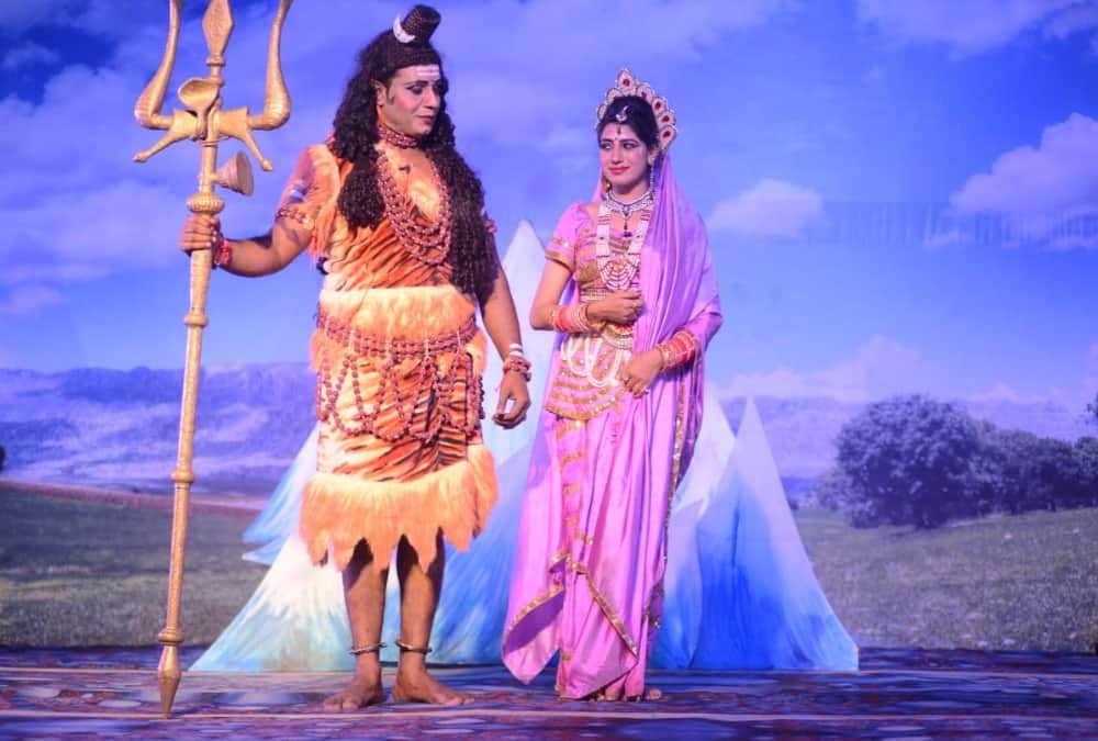 Pics of ramleela being played on the bank of river sarayu in Ayodhya.