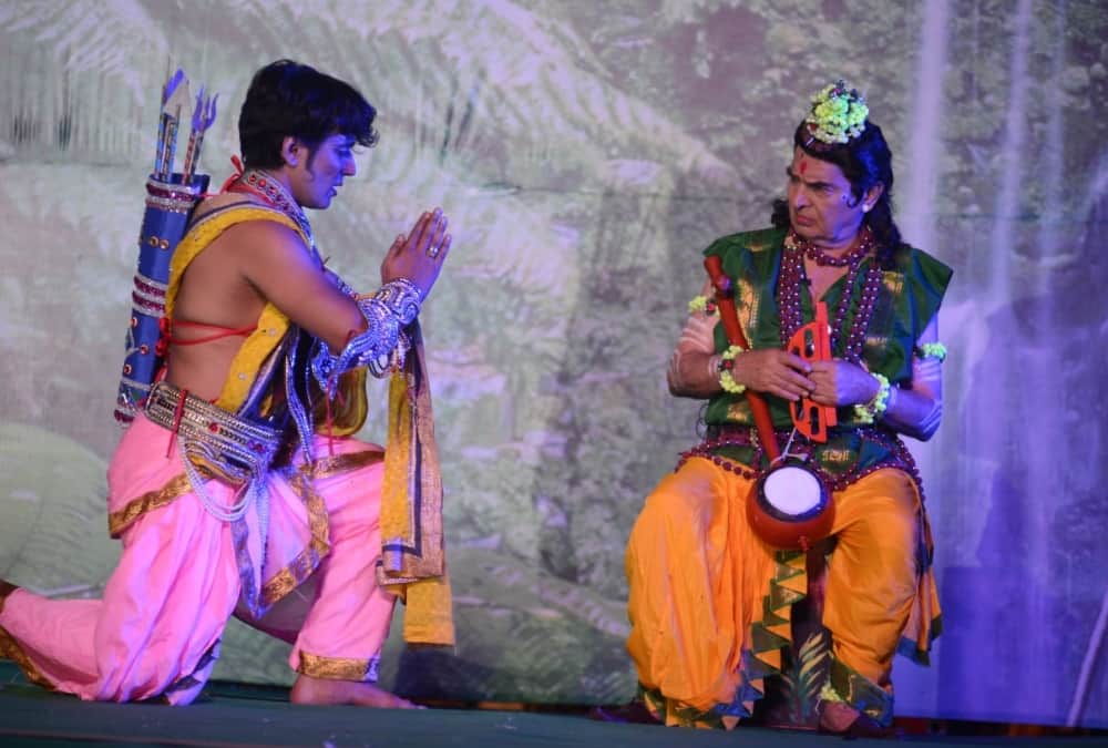 Pics of ramleela being played on the bank of river sarayu in Ayodhya.