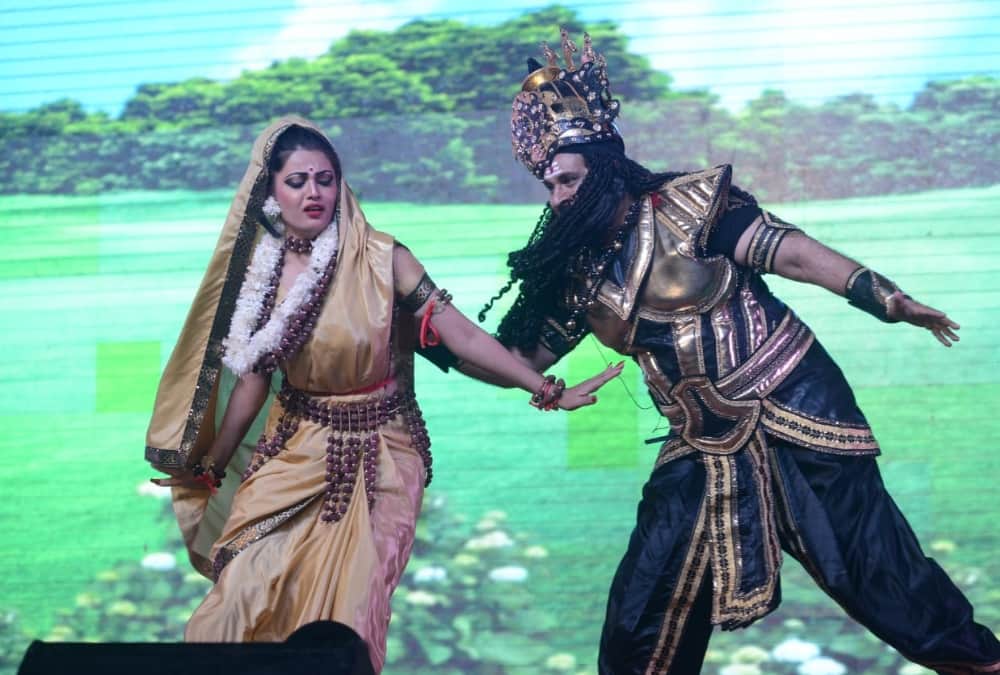 Shahbaz Khan is playing Ravan's role in virtual ramleela in Ayodhya.