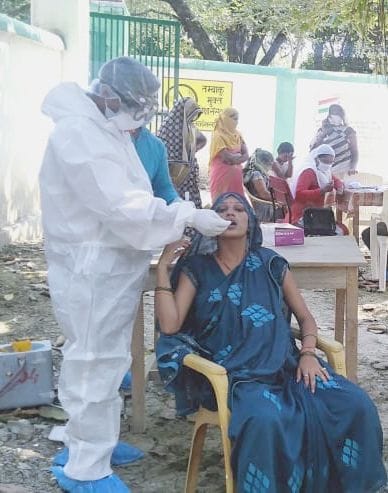 16 new tested covid positive in kaushambi