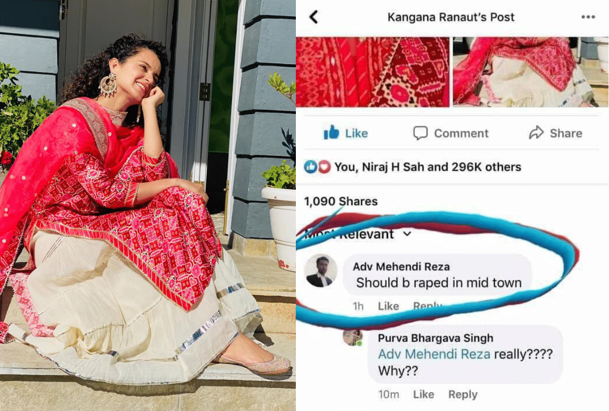 lawyer gives rape threats to Kangana Ranaut claims Facebook ID was hacked