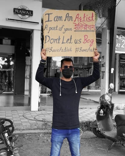 A musician out of work due to the coronavirus and appealed to the Maharashtra government to allow artists to hold live concerts and shows to sustain their livelihood