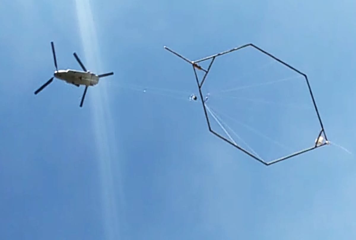 shinku la tunnel aerial electromagnetic survey by chinook helicopter