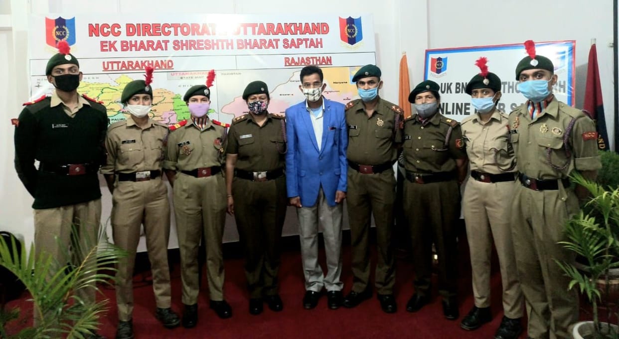 NCC cadets of Uttarakhand and Rajasthan will be familiar with each other's culture
