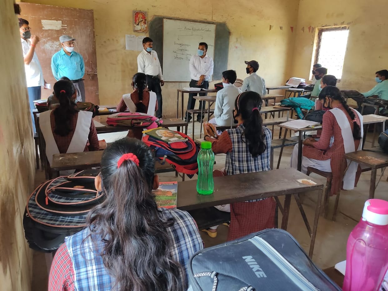 Officers inspect schools