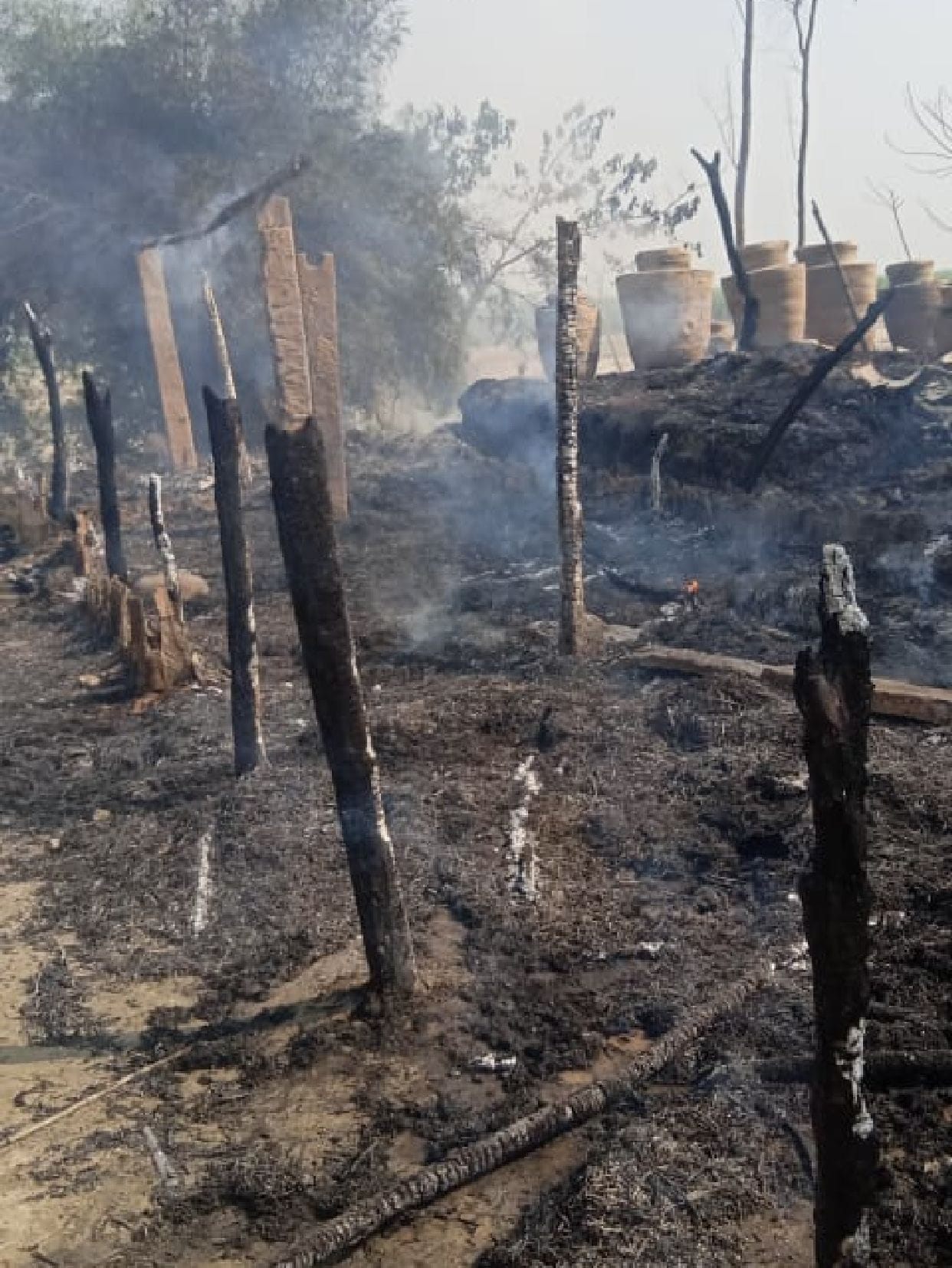 12 houses destroyed by fire