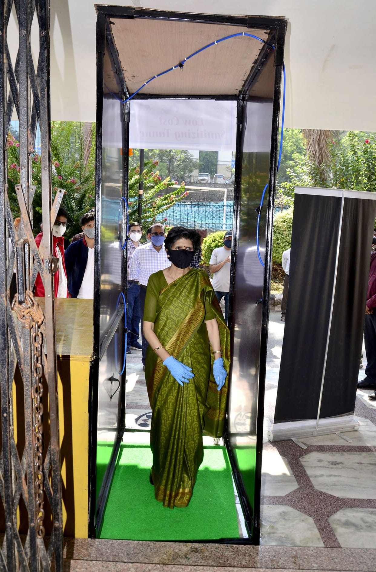 Sanitary Tunnel set up at University Administration Building