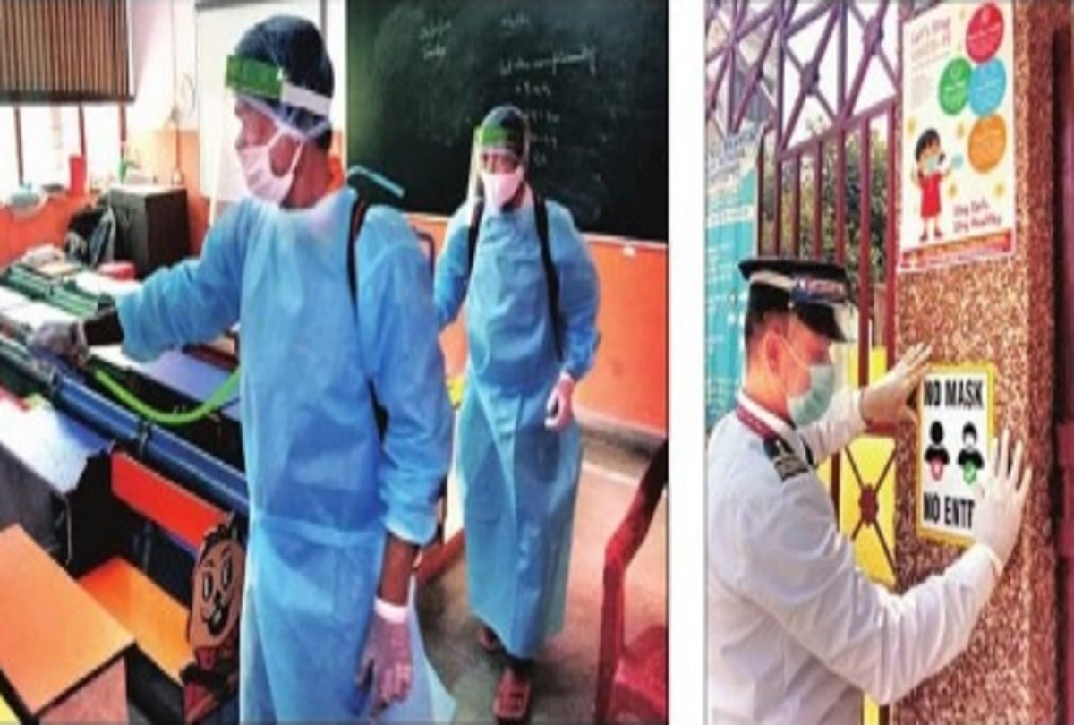 Schools reopen with 50 percent strength in Delhi NCR Ghaziabad Delhi Faridabad Gurugram 