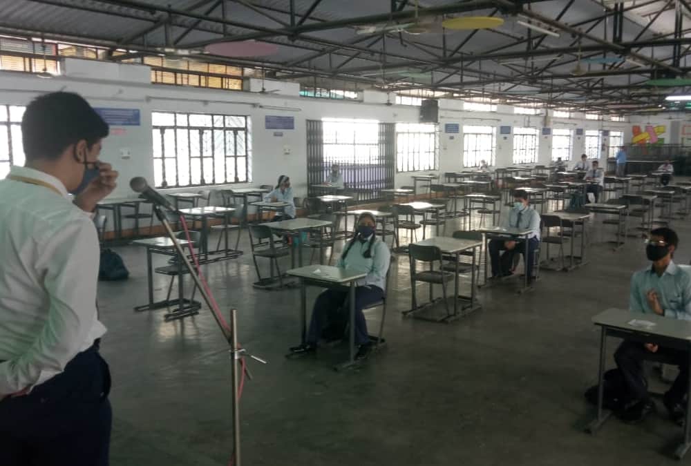 First day of schools reopen after seven months in Uttar Pradesh.