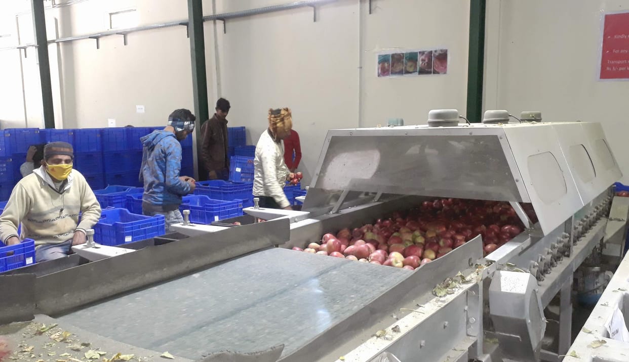 Apple businessmen gathered in Harsil Valley