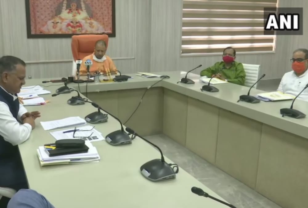 Chief Minister Yogi Adityanath attends E-Inauguration ceremony of community toilets & Panchayat Bhawan.