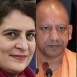 प्रियंका गांधी, मुख्यमंत्री योगी व अखिलेश यादव।