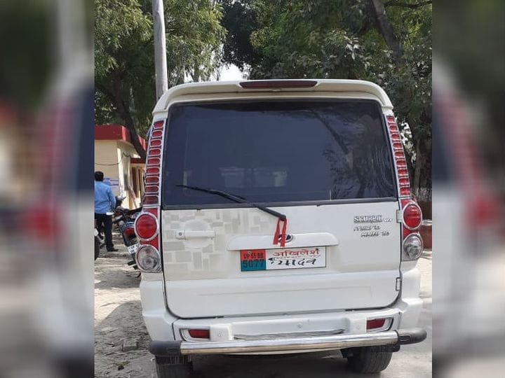 Police took action to write Akhilesh Yadav on the number plate of Scorpio
