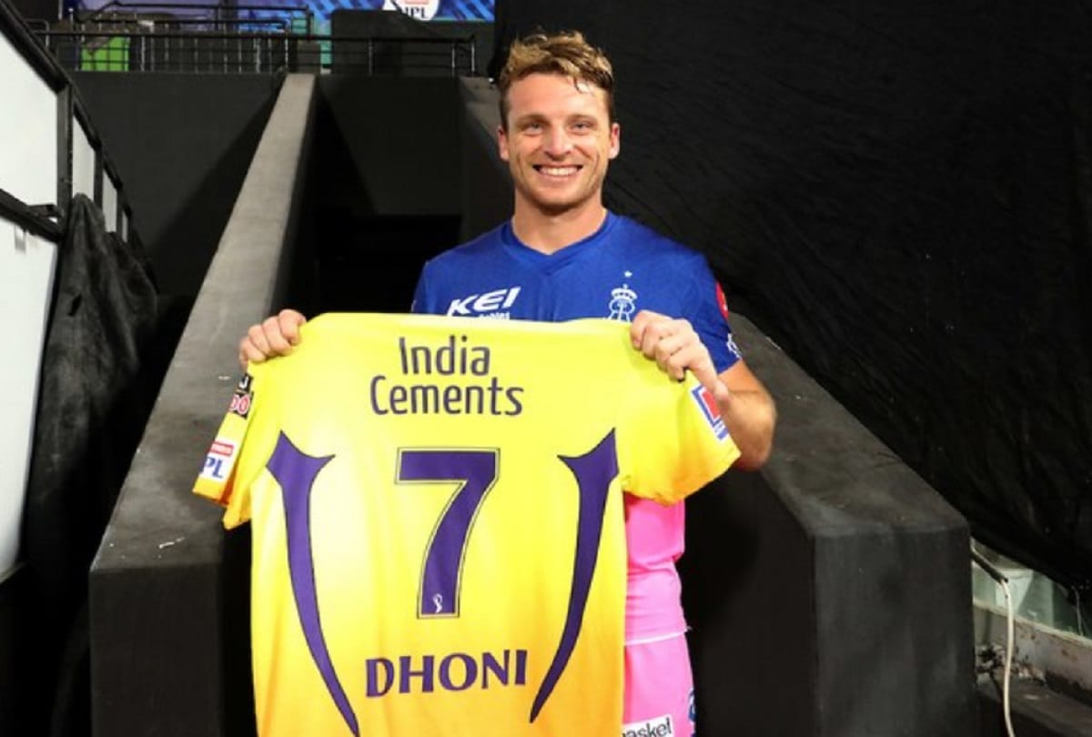 ipl 2020: CSK vs RR: Jos Buttler played a stormy inning against Chennai, then received a special gift from Dhoni