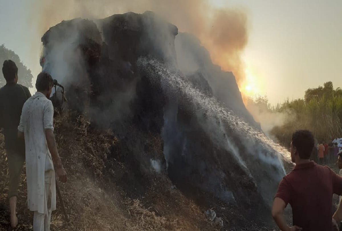 fire in crusher two children burnt to death In Muzaffarnagar