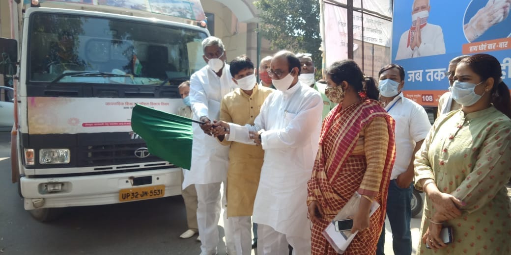 Mobile van departed for publicity