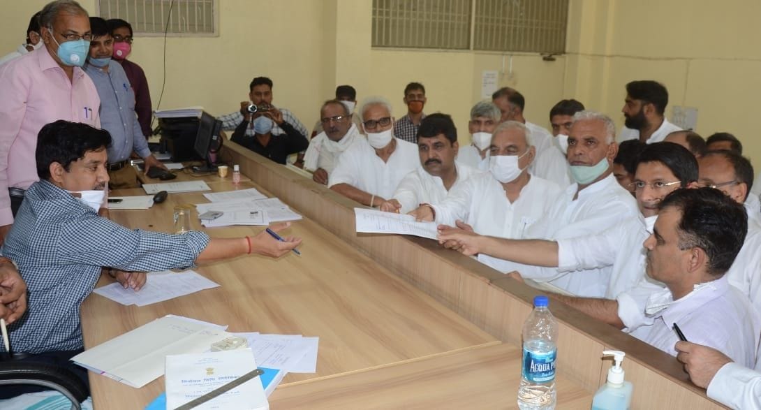 baroda by election, nomination, congress leader