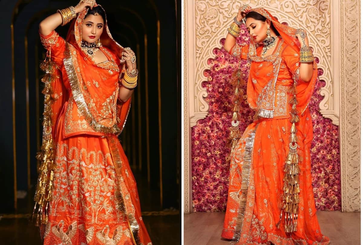 rashami desai stunning graceful look in rajasthani bride
