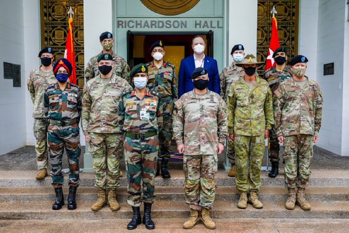 Indian Sub Army chief General SK Saini met to the commander of American Pacific