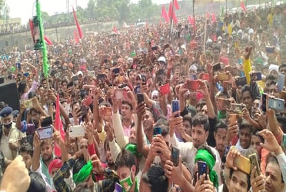 Bihar assembly elections 2020 massive crowd in tejashwi yadav rallies vs Nitish kumar nda sabha