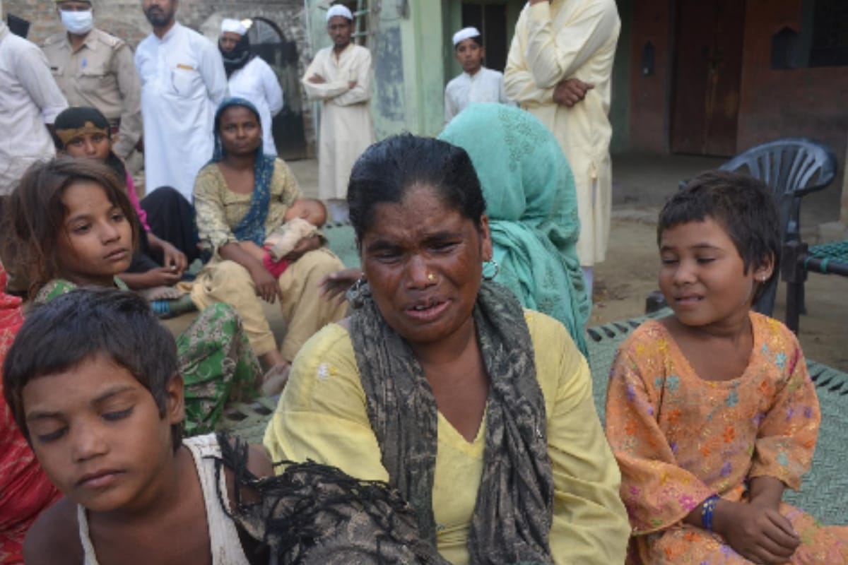 Two children died in a crusher nin muzaffarnagqar
