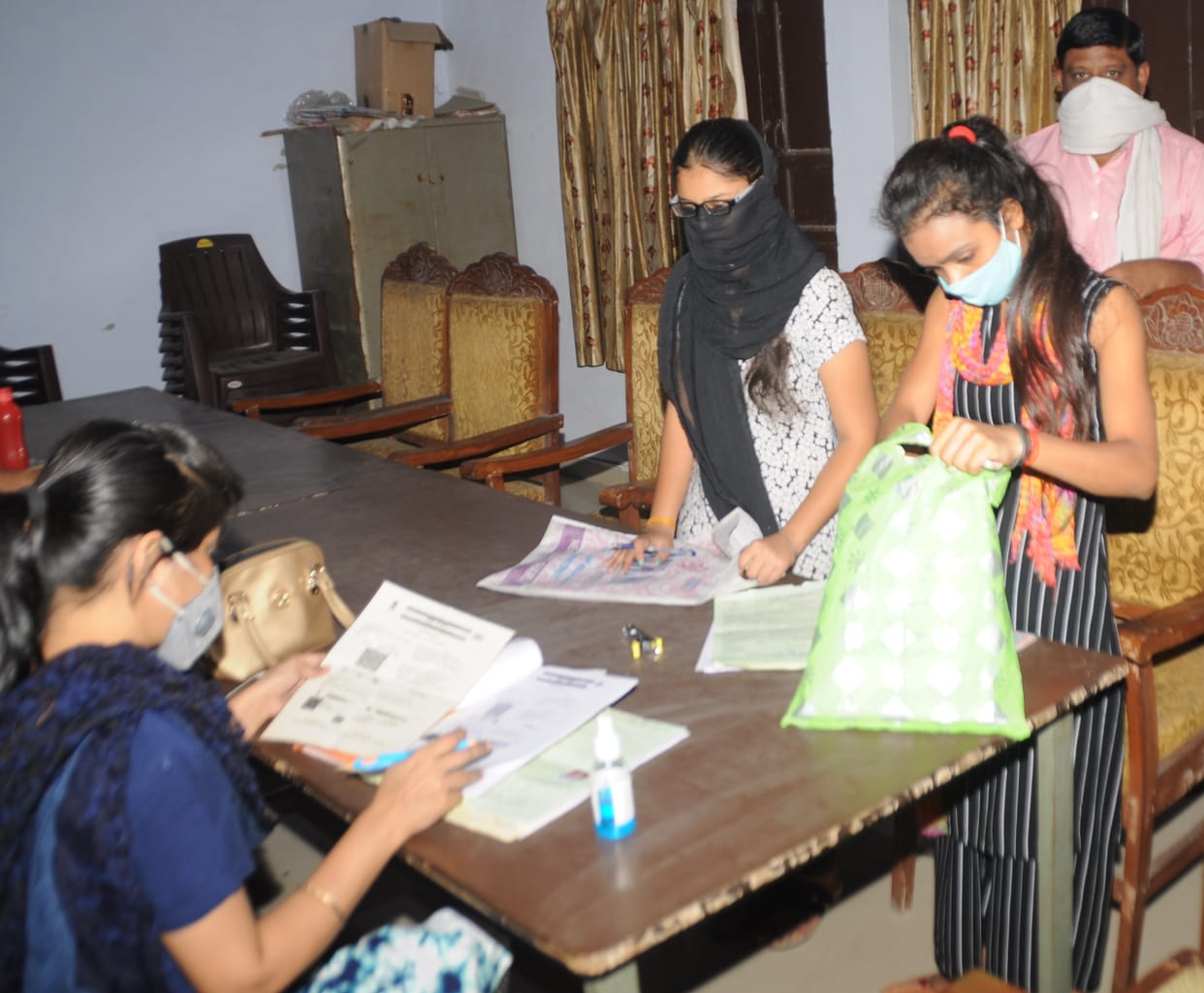 Nine students entered RK College on the first day
