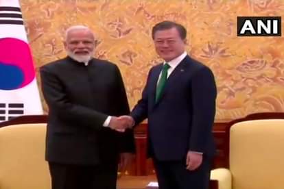 पीएम नरेंद्र मोदी और दक्षिण कोरिया के राष्ट्रपति मून जे-ईन