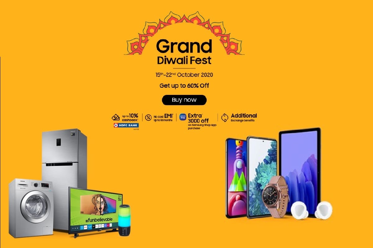 Samsung Mobile Phone Diwali Offer 2020: Samsung Diwali Offer best discount and cashback on tv smartphone and more products