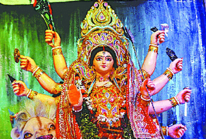 Women SHG's produced are being used in Navratra.