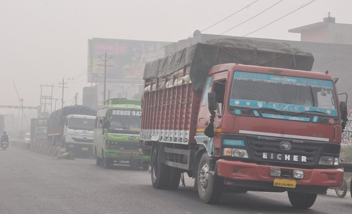 Smog fades soon after dusk