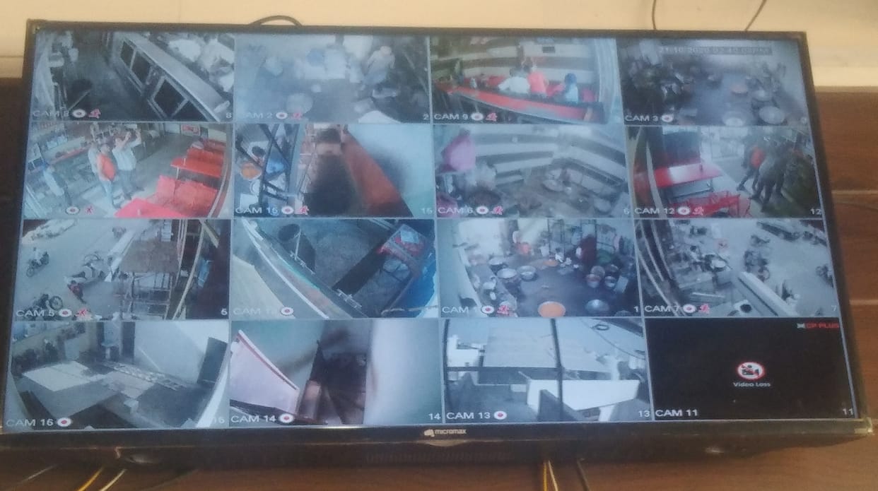CCTV cameras worked to reveal the incident