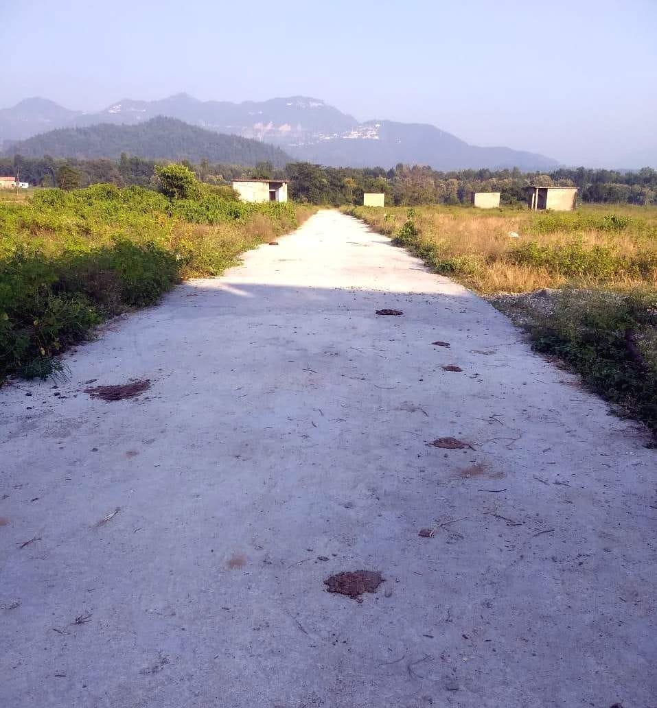 amar ujala exclusive : Village main road is in bad condition , roads made in empty plots