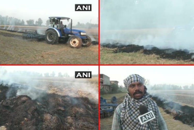 Stubble burning continues in Punjab, visuals from Amritsar