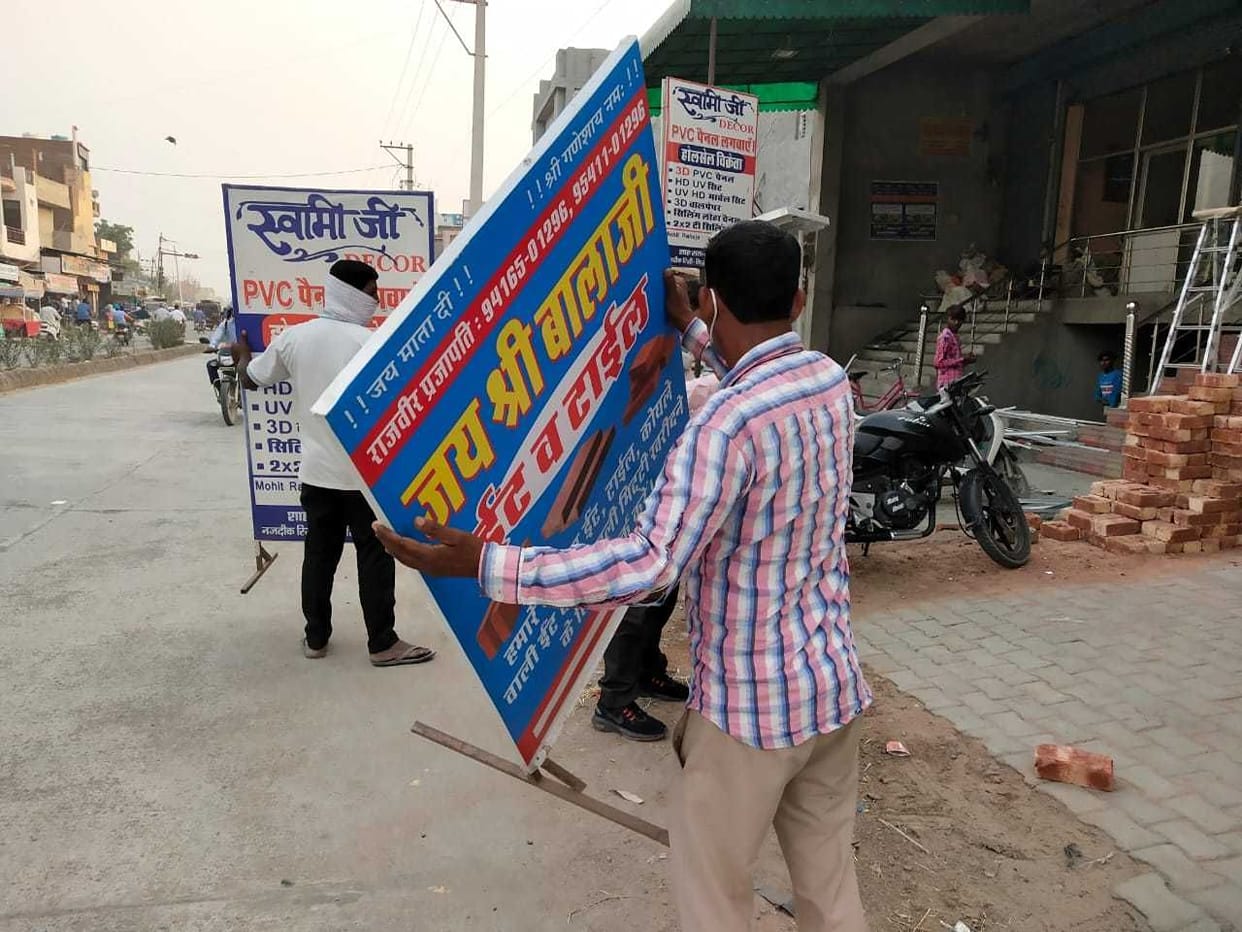 The city council videographed the shoppers who have encroached