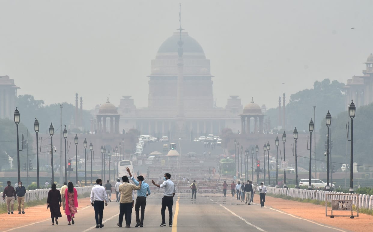 Delhi's air was very bad for the second time in the season