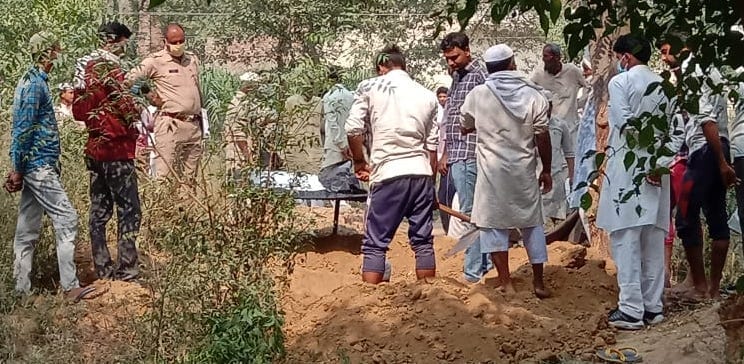 Four months later, the dead body of a woman was removed