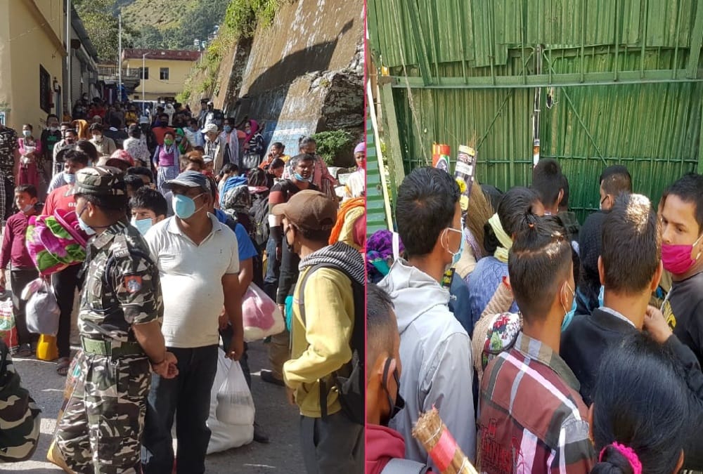 India Nepal Border Latest News Today: Nepal police Lathicharge on People crowd during Come to India, ,swing bridge Closed, Photos