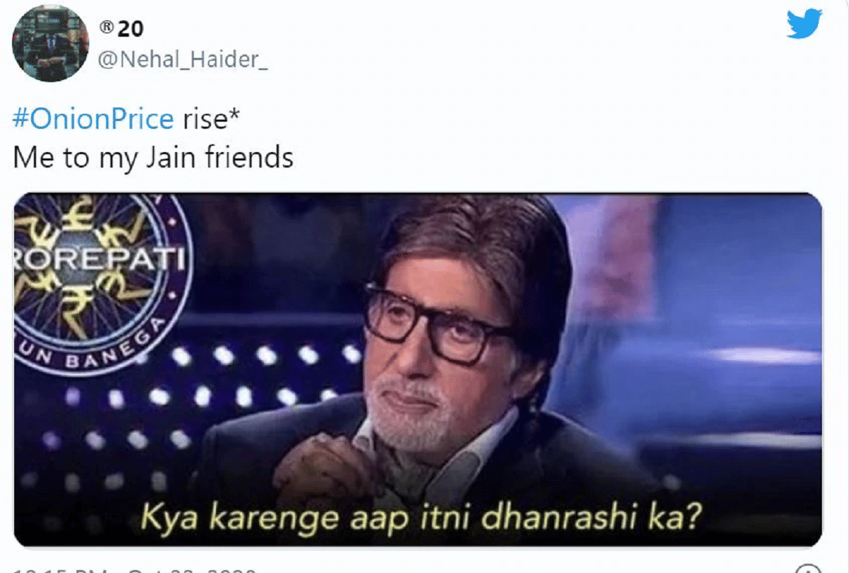 onion price hike over last one month memes goes viral