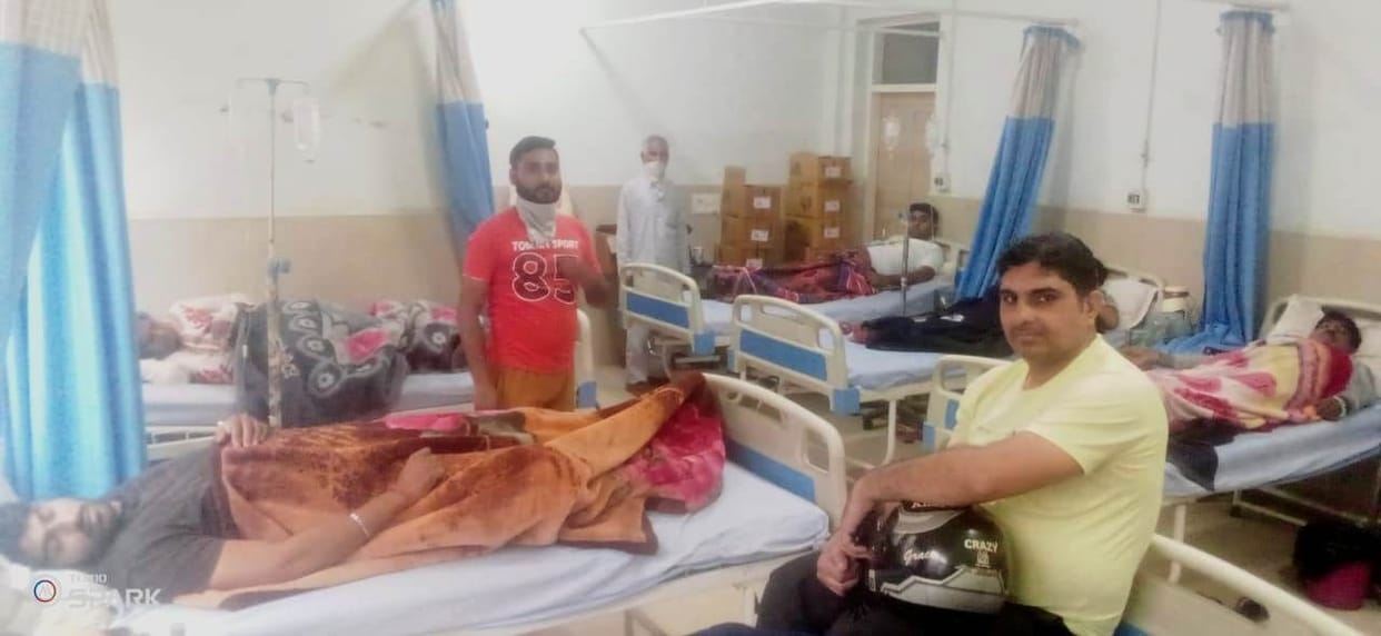 Seven family members are ill after eating poultry flour