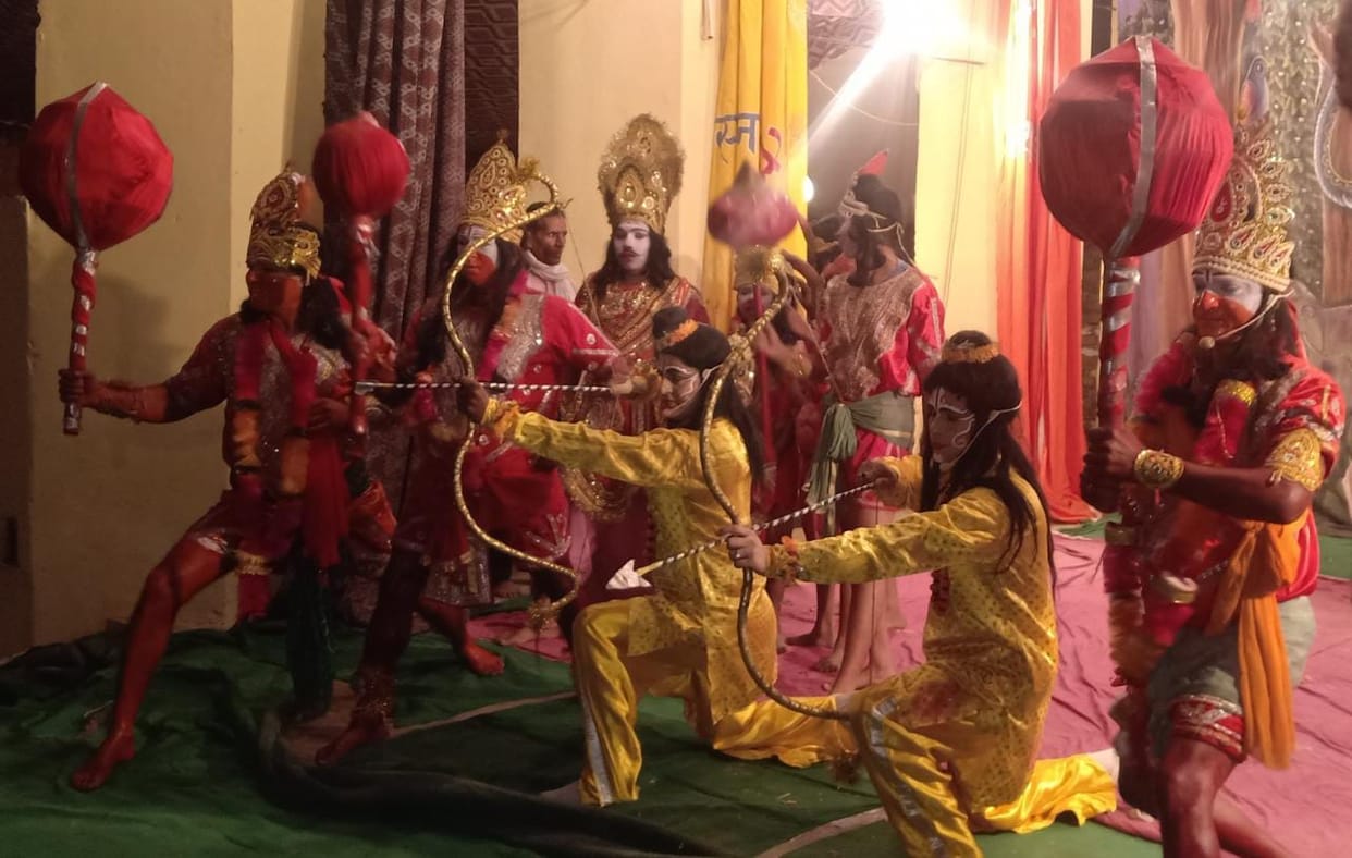 Laxman Murchha and Kumbhakarna, staging of Leela of Meghnad slaughter