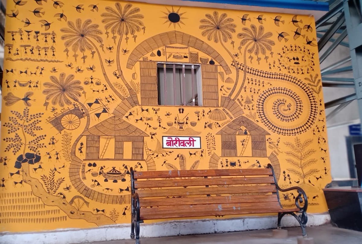 indian railways made railway stations beautiful painting art  mumbai asansol