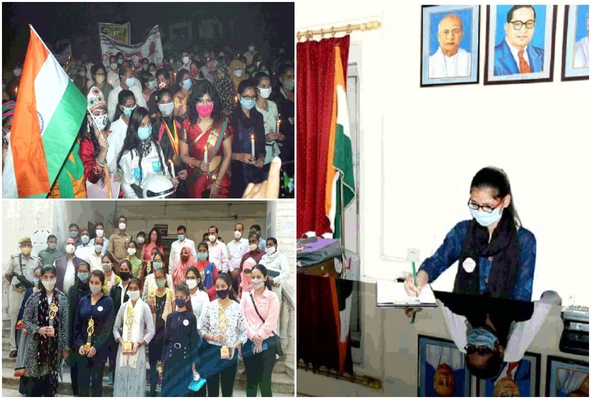 Mission Shakti rampur girls given opportunity to be administrative officers for a day