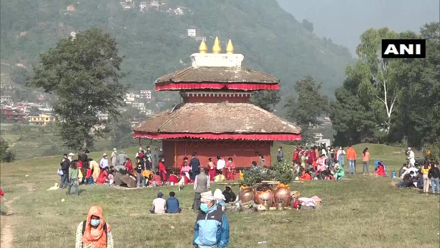 Nepal People celebrated Sikali Jatra in Khokana village of Lalitpur khokana festival sikali temple khokana
