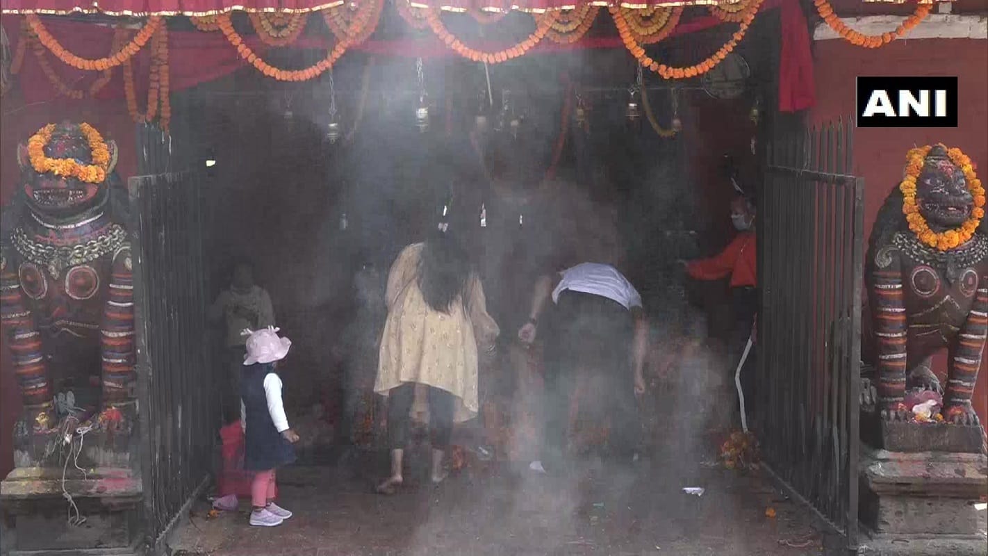 Nepal People celebrated Sikali Jatra in Khokana village of Lalitpur khokana festival sikali temple khokana