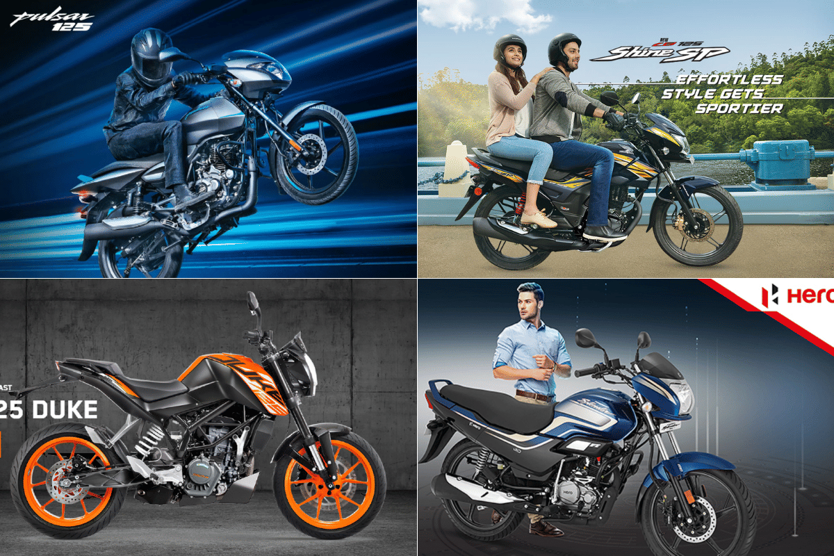 Hero Super Splendor to Honda Shine to Bajaj Pulsar 125 Neon to KTM 125 Duke here are four motorcles in 125 cc segment that you may like
