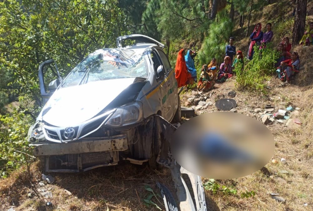 Car Accident In Champawat, One killed, Three Injured