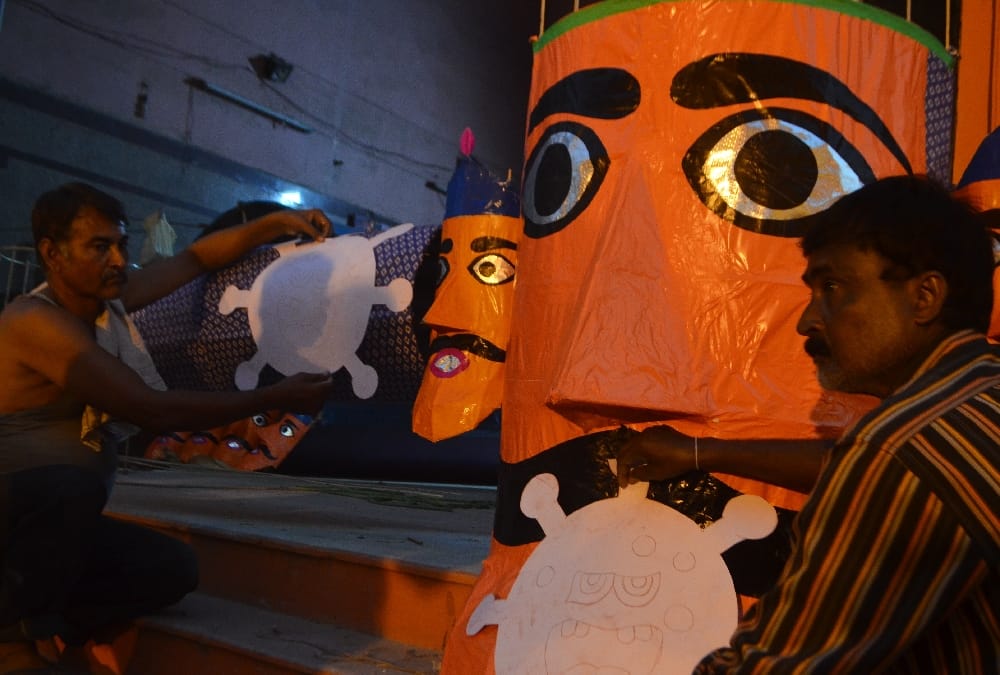 70 feet effigy will burn in Aishbagh Lucknow.