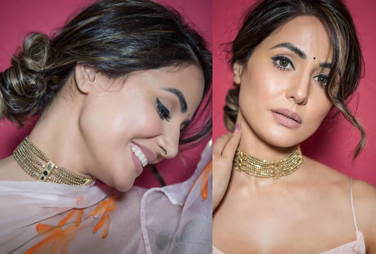 karwa chauth festive season trendy look traditional style inspiration from hina khan
