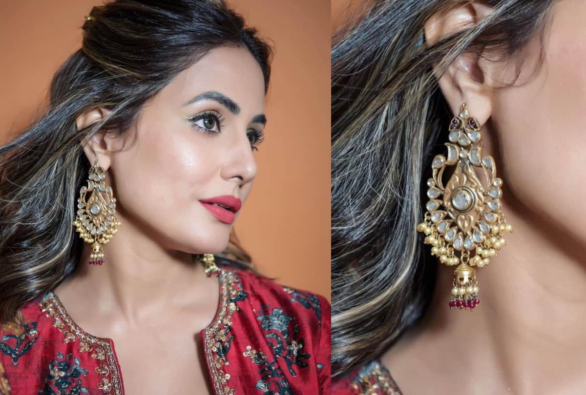 karwa chauth festive season trendy look traditional style inspiration from hina khan